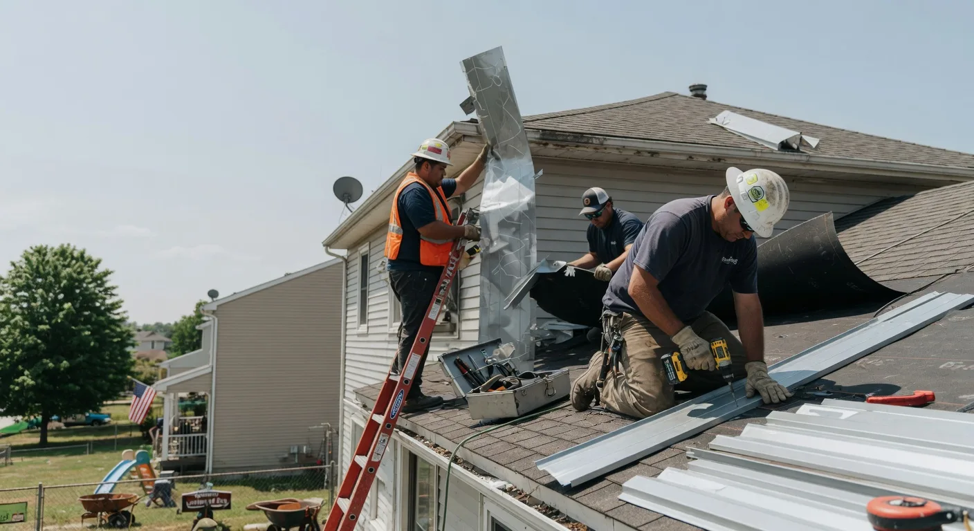 Storm Damage Metal Roof Repair in Havensville, KS